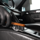 Leather brush synthetic