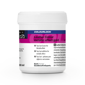 Leather Colour metallic effect gold 100 ml
