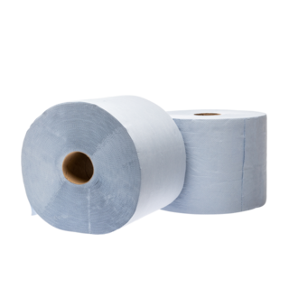 Papierrolle gerippt, blau