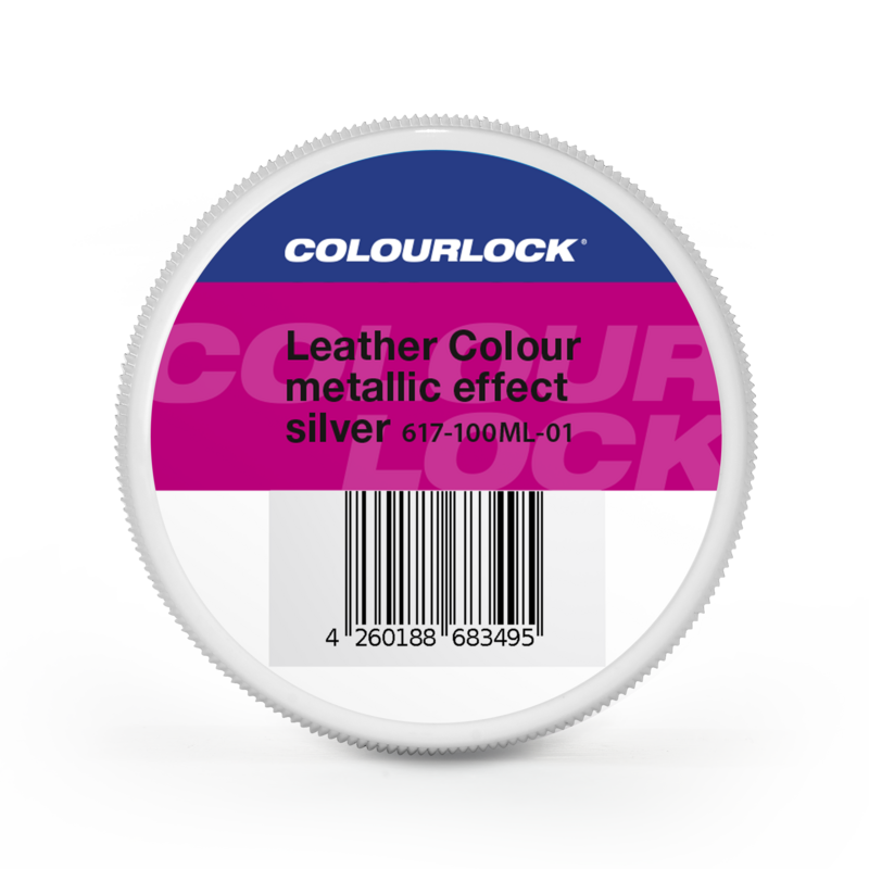 Leather Colour metallic silver
