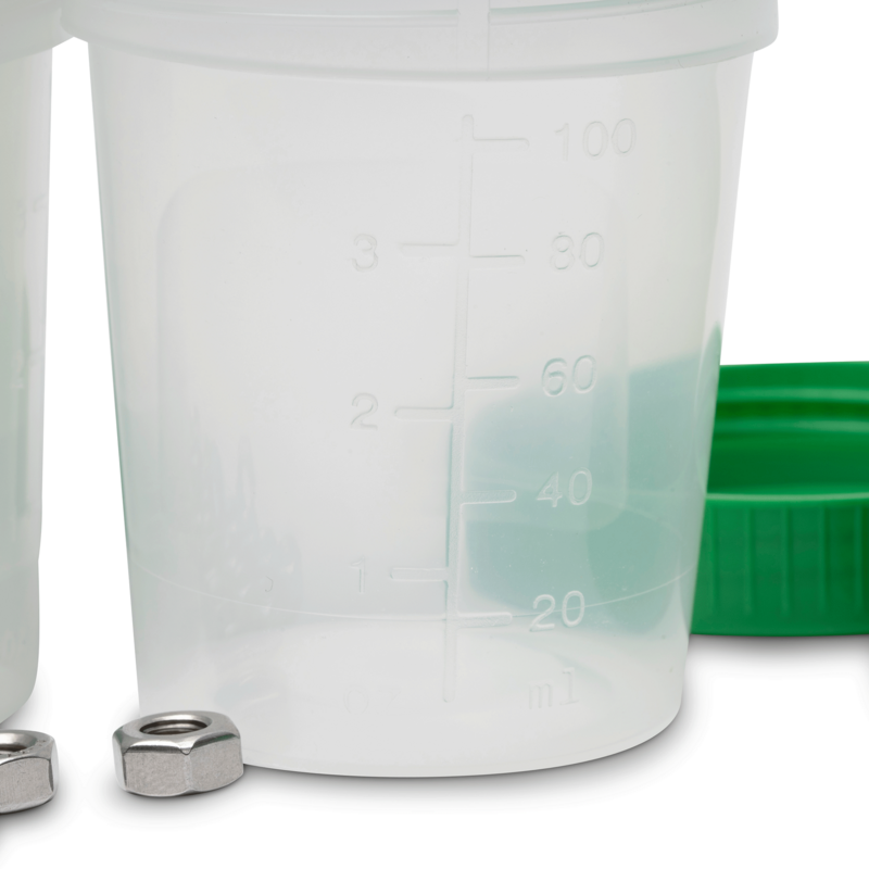 Mixing Cups, green Lid Set of 10