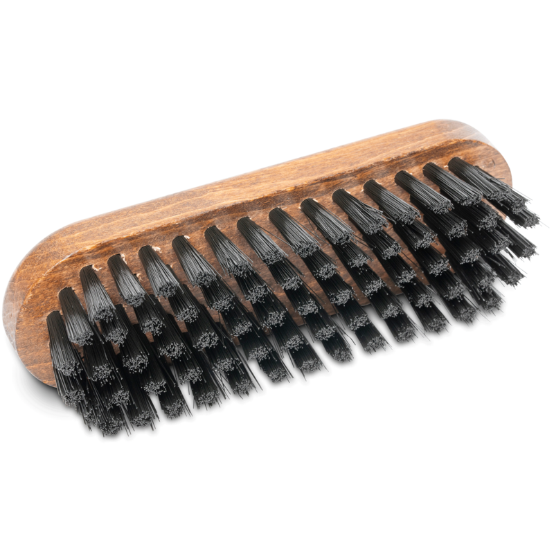 Leather brush synthetic